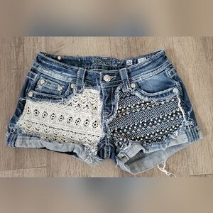 Miss Me Blue Jean Shorts Size 26